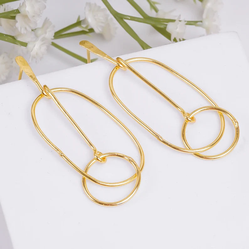 Handcrafted Minimalist Stud Women's Earrings