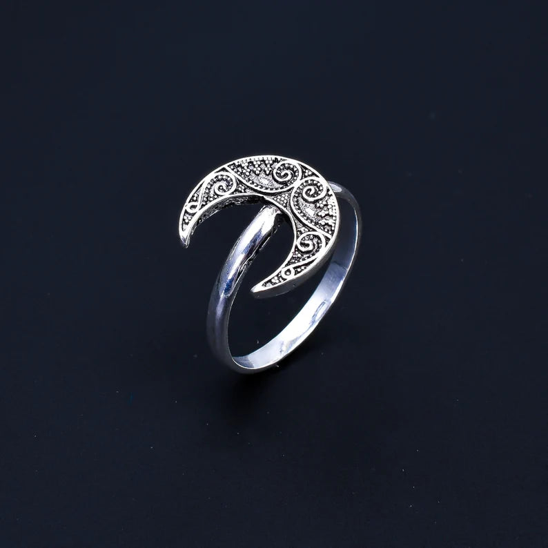 Moon Handcrafted Statement Minimalist Ring