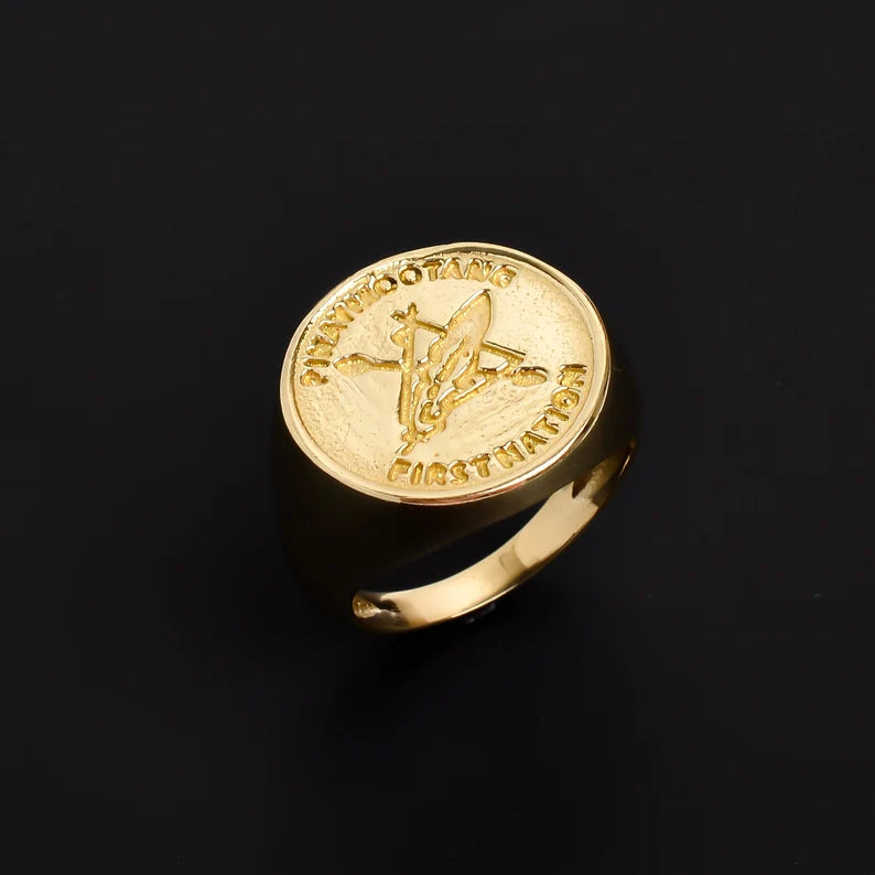 Triangular Sign Handcrafted Statement Minimalist Ring