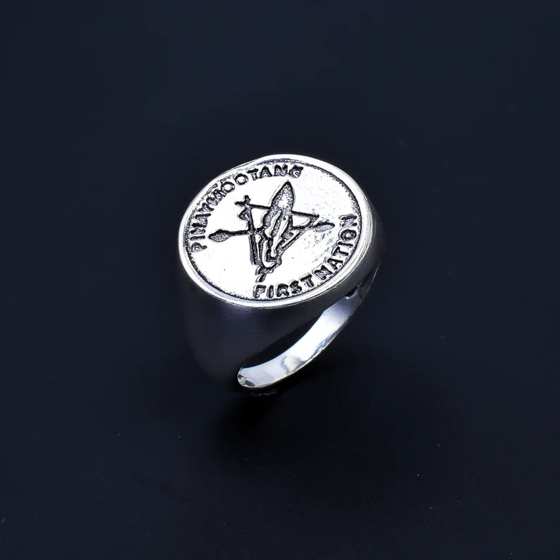 Triangular Sign Handcrafted Statement Minimalist Ring