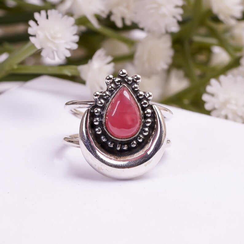 Carnelian Natural Gemstone Handcrafted Statement Ring