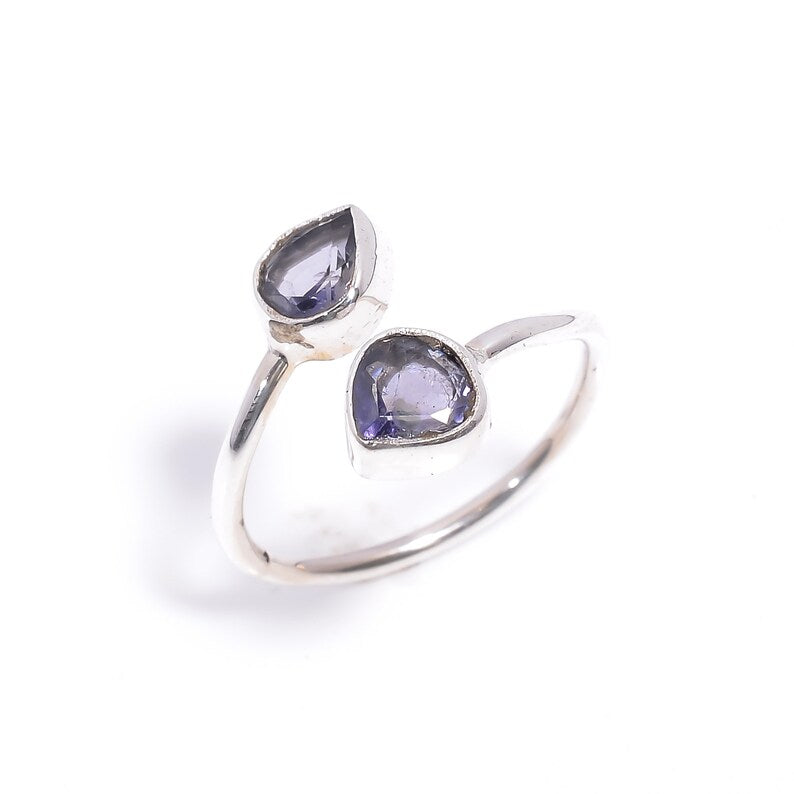 Amethyst Handcrafted Adjustable Natural Gemstone Ring