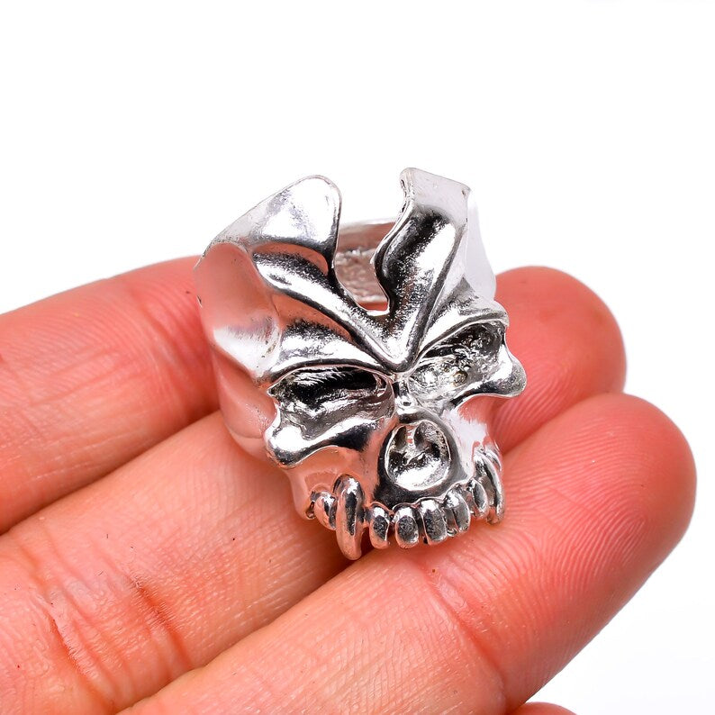 Skull Handcrafted Statement Minimalist Elegant Ring