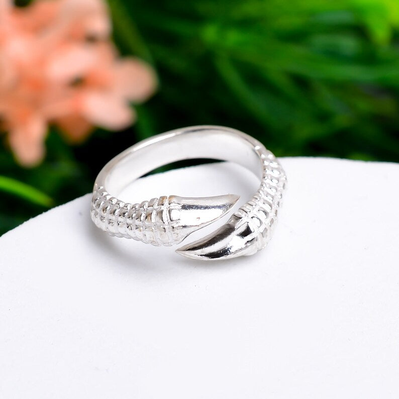 Claw Handcrafted Minimalist Adjustable Statement Ring