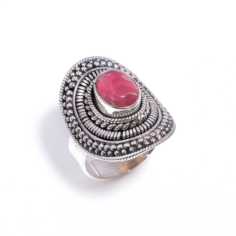 Ruby Handcrafted Statement Natural Gemstone Ring