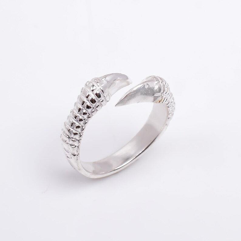 Claw Handcrafted Minimalist Adjustable Statement Ring