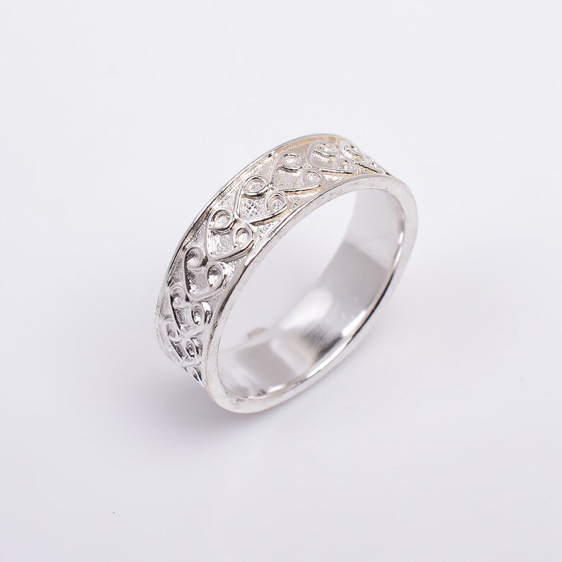 Dainty Minimalist Handcrafted Eternity Band Ring
