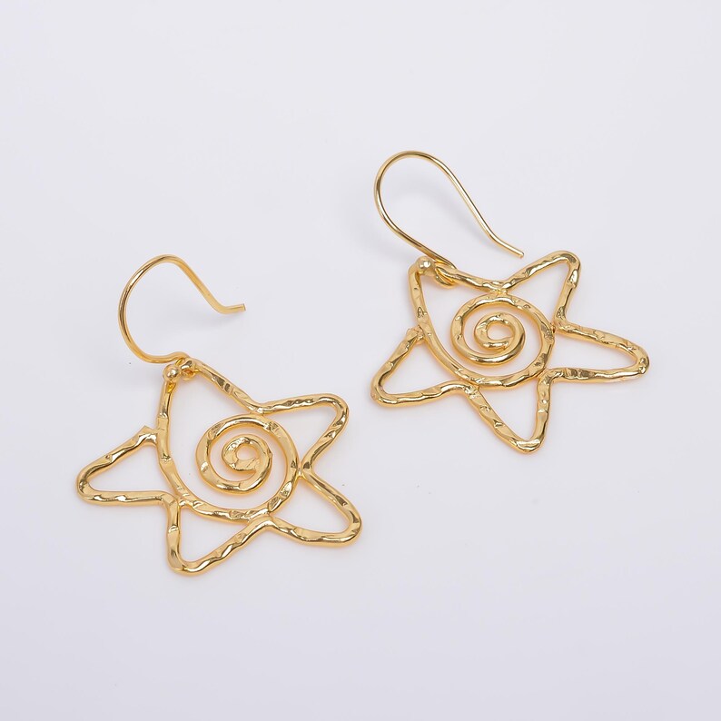 Star Design Drop and Dangle Handcrafted Earrings