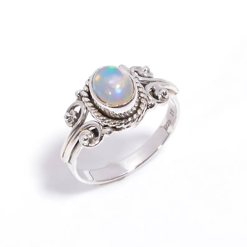 Moonstone Statement Natural Gemstone Handcrafted Ring