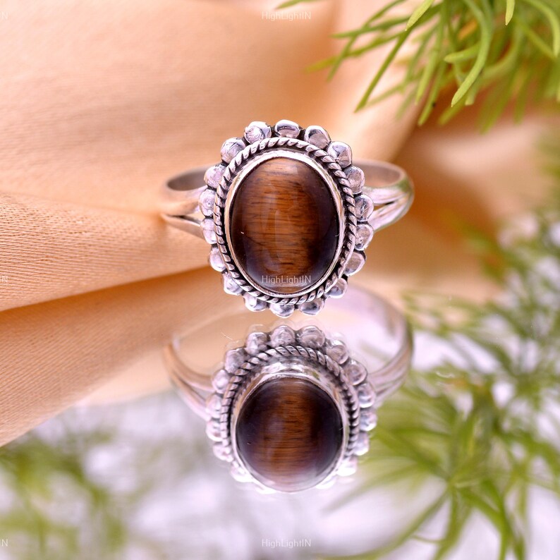 Tiger's Eye Statement Handcrafted Gemstone Ring
