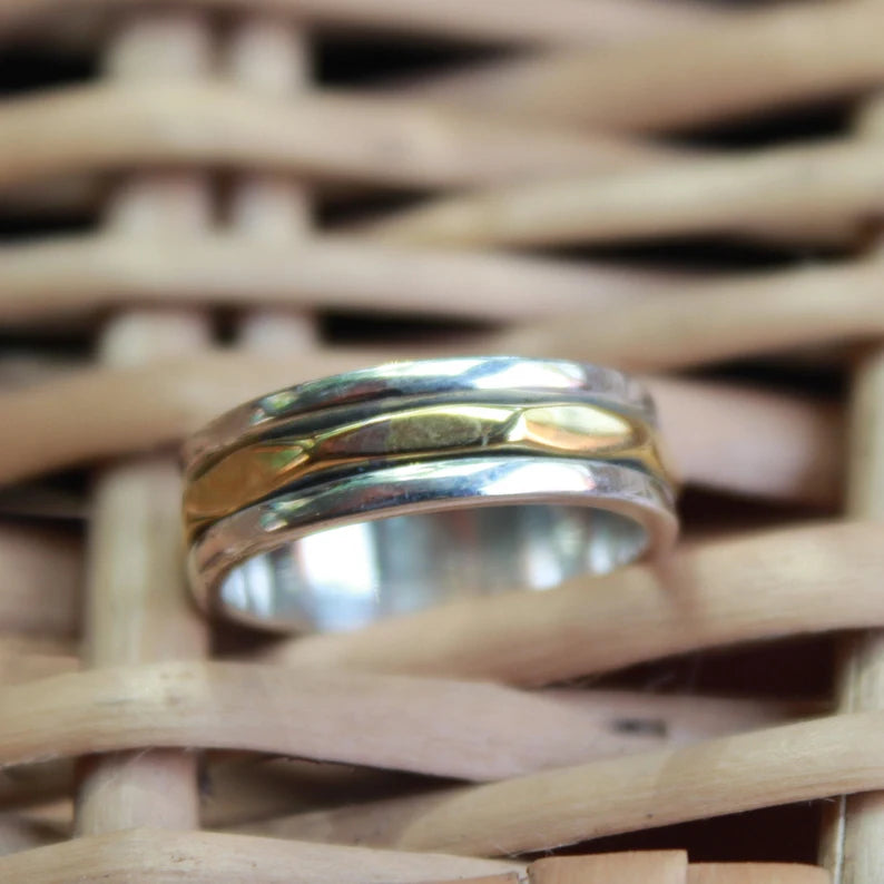 Spinner Thumb Dual Tone Ring