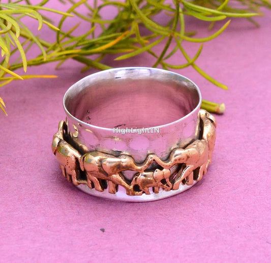 Elephant Spinner Animal Ring