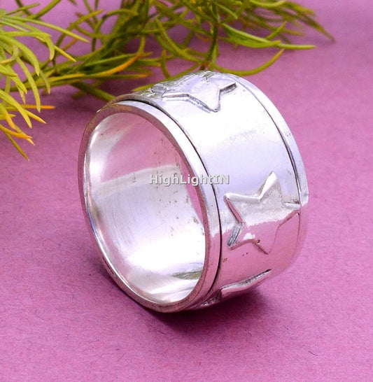 Handmade Star Spinner Ring