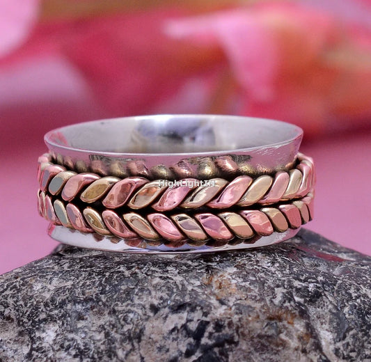 Spinner Meditation Handcrafted Fidget Ring