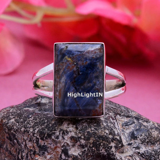 Lapis Lazuli Gemstone Handcrafted Statement Ring