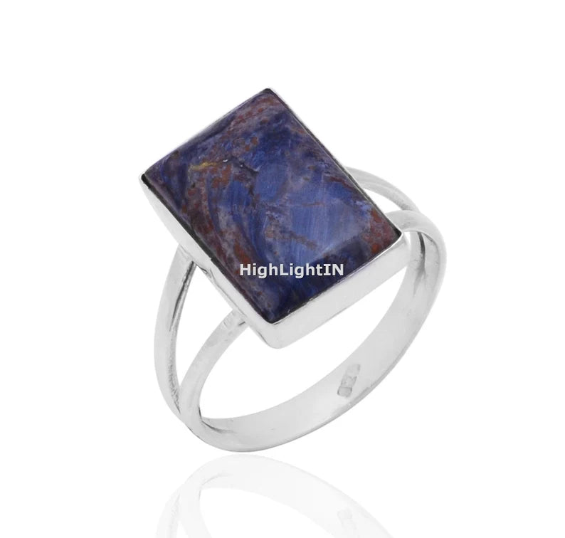 Lapis Lazuli Gemstone Handcrafted Statement Ring