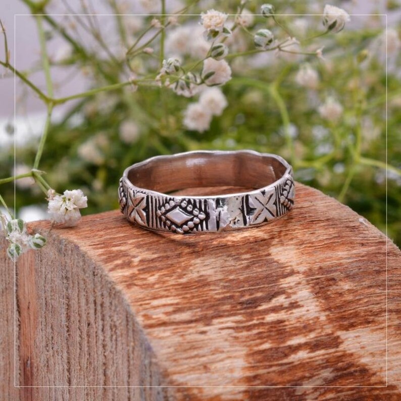Bohemian Dainty Handcrafted Spinner Band Ring