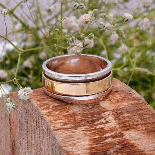 Spinner Fidget  Dual Tone Ring
