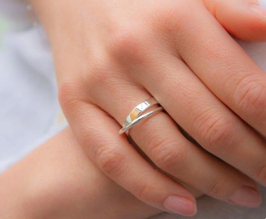 Antique looking Infinity Eternity Ring