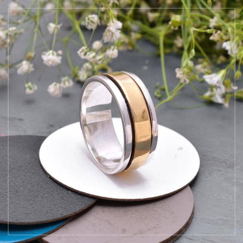 Spinner Fidget  Dual Tone Ring