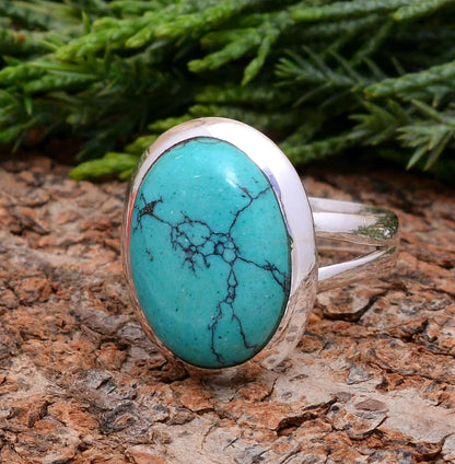 Turquoise Handmade Dainty December Birthstone Ring