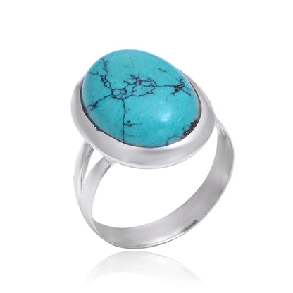 Turquoise Handmade Dainty December Birthstone Ring