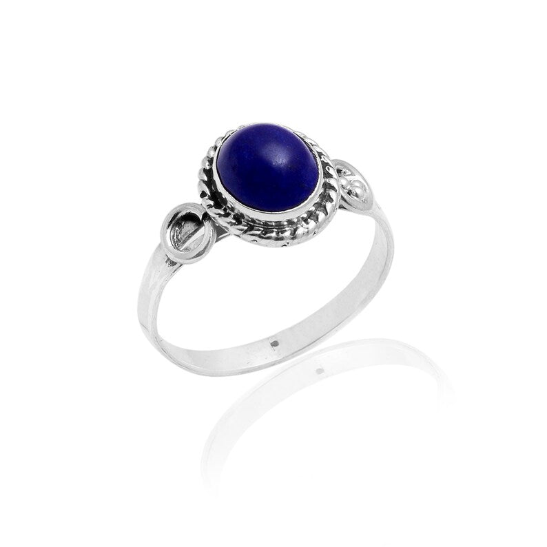 Lapis Lazuli Gemstone Handcrafted Statement Ring