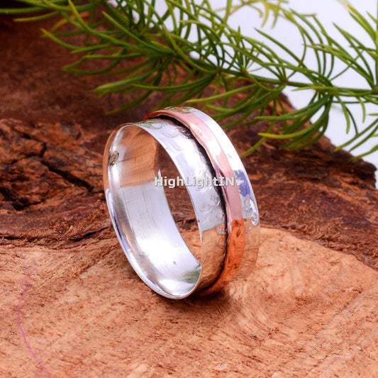 Spinner Healing Dual Tone Ring