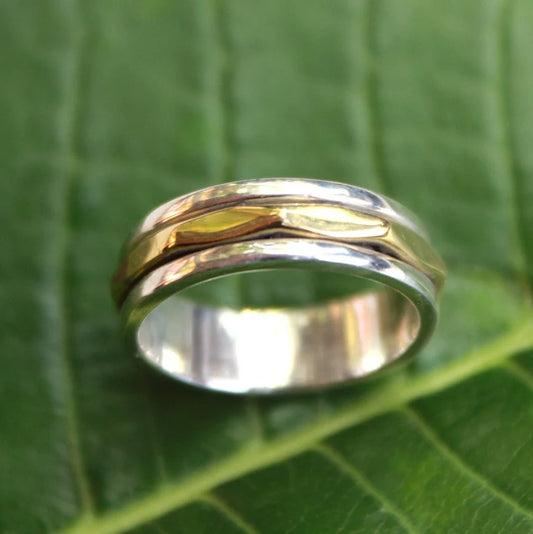 Spinner Thumb Dual Tone Ring
