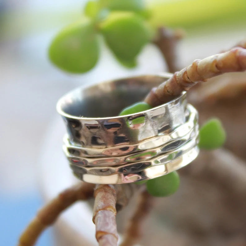 Wide Band Thumb Spinner Ring
