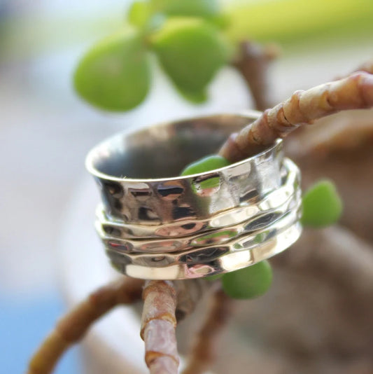 Wide Band Thumb Spinner Ring