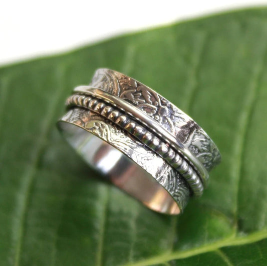 Wide Band Thumb Spinner Ring