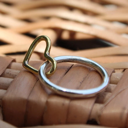 Spinner Heart  Healing Ring