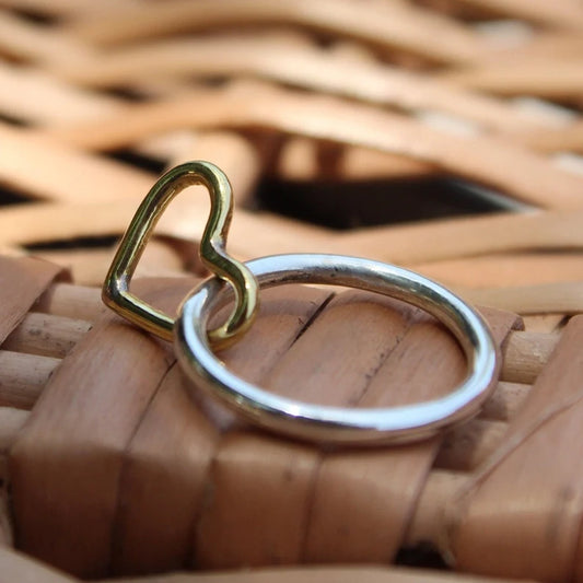 Spinner Heart  Healing Ring