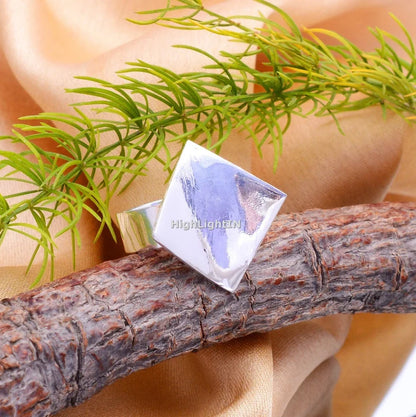 Square Shaped Antique Handcrafted Statement Ring
