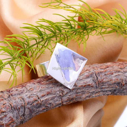 Square Shaped Antique Handcrafted Statement Ring