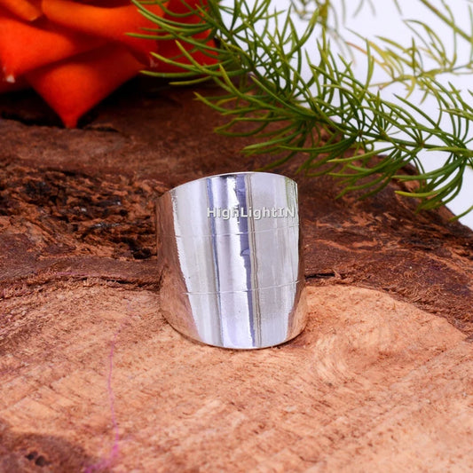 Handcrafted Thumb Healing Promise Band Ring