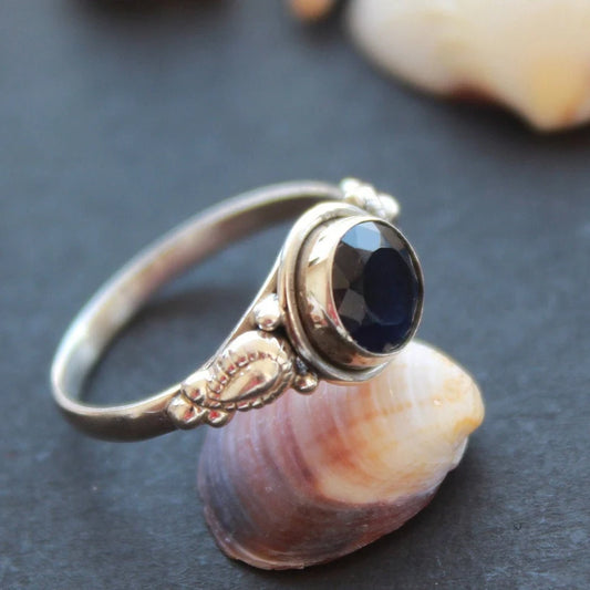 Black Onyx Gemstone Handcrafted Statement Ring