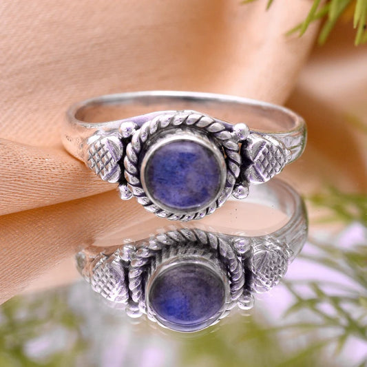 Lapis Lazuli Statement Gemstone Handcrafted Ring