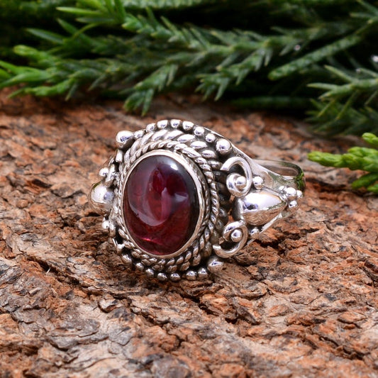 Garnet Victorian Statement Antique Birthstone Ring