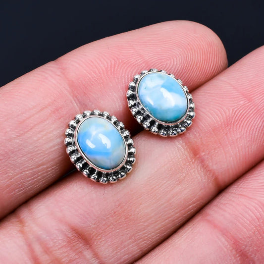 Opal Gemstone Handcrafted Minimalist Drop Earrings
