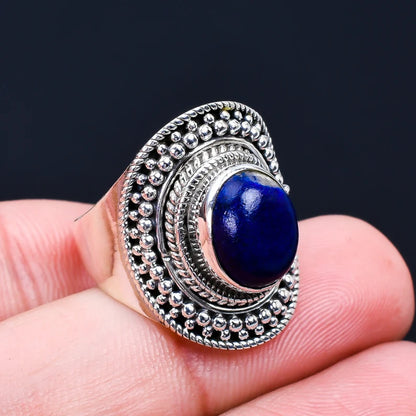 Lapis Lazuli Gemstone Handcrafted Ring