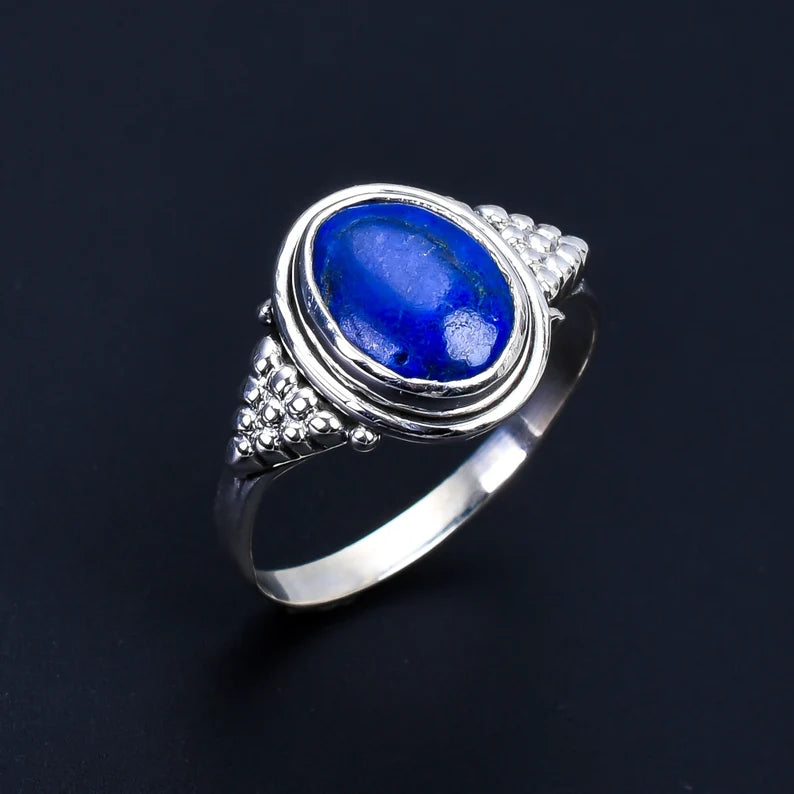 Lapis Lazuli Handmade Statement Ring