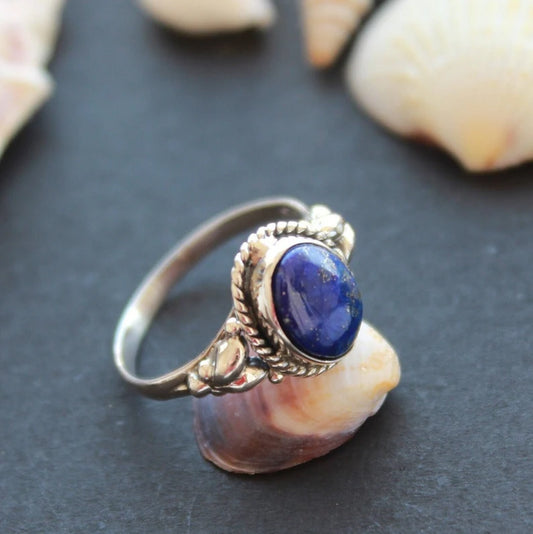 Lapis Lazuli Handmade Gemstone Statement Ring