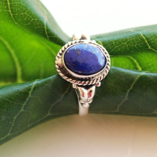 Lapis Lazuli Handmade Birthstone Ring