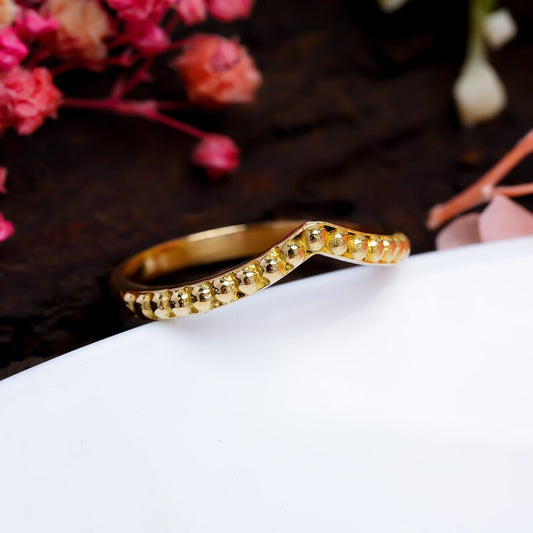 Crown Engagement Handcrafted Designer Minimalist Ring