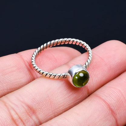 Peridot Gemstone Handcrafted Ring