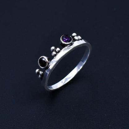 Amethyst Gemstone  Handcrafted Statement Ring