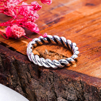 Intertwined Handmade Eternity Band Ring