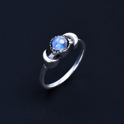Moonstone Handcrafted Statement Gemstone Ring